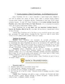 Practică bancară - Banca Transilvania SA - Pagina 1