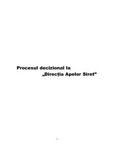 Procesul Decizional la Direcția Apelor Siret - Pagina 2