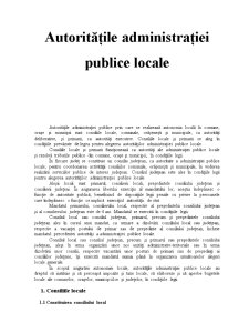 Autoritățile Administrației Publice Locale - Pagina 1