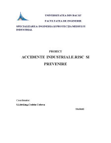 Accidente Industriale - Risc și Prevenire - Pagina 1