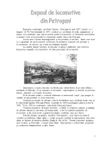 Depoul de locomotive Petroșani - Pagina 1