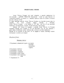 Caiet practică economică - SC Avenir Telecom România SA - Pagina 3