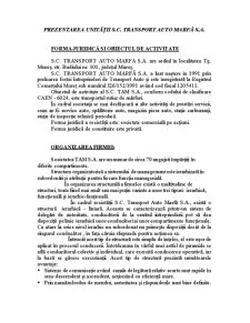 Asigurările sociale în cadrul firmei - studiu de caz - SC Transport Auto Marfă SA - Pagina 1