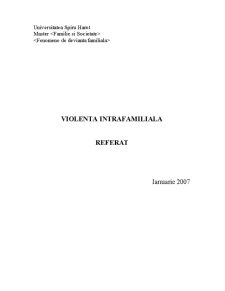 Violența intrafamilială - Pagina 1