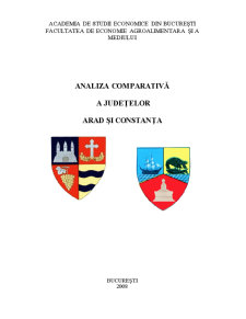 Analiza Comparativă a Județelor Arad și Constanța - Pagina 1