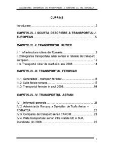 Racordarea sistemului de transporturi al României la cel european - Pagina 3