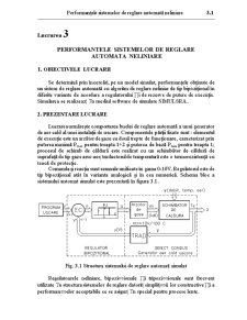 Performanțele Sistemelor de Reglare Automată Neliniare - Pagina 1