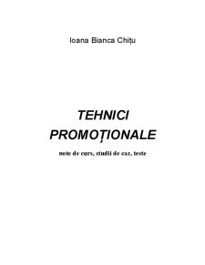 Tehnici Promoționale - Pagina 1