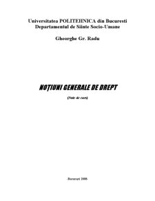 Noțiuni Generale de Drept - Pagina 1