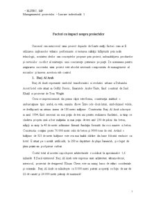 Factori cu Impact asupra Proiectelor - Pagina 1