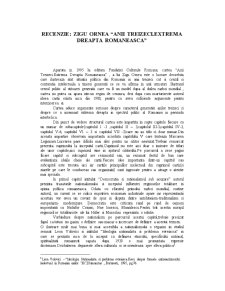 Recenzie - Zigu Ornea - Anii treizeci, extrema dreaptă românească - Pagina 1
