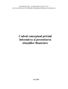 Cadrul Conceptual privind Întocmirea și Prezentarea Situațiilor Financiare - Pagina 1