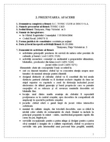 Plan de Afaceri Club Tonic SA - Pagina 5