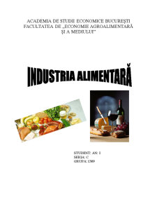 Importanța Industriei Alimentare - Pagina 1