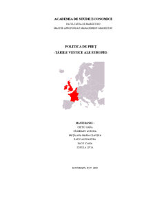 Politica de Preț - Țările Vestice ale Europei - Pagina 1