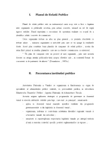Plan de Campanie de Relatii Publice in Autoritatea Nationala a Vamilor - Pagina 3