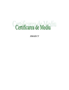 Certificarea de Mediu - Pagina 1