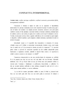 Conflictul Interpersonal - Pagina 1