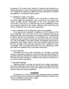 Analiză comparativă privind dezvoltarea agroturismului și ecoturismului - studiu de caz - crearea unor pachete de servicii eco-agroturistice specifice - Pagina 5