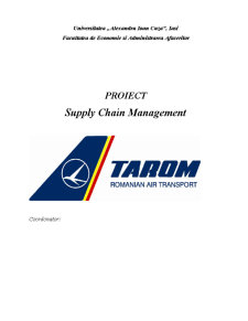 Supply Chain Management - TAROM - Pagina 1