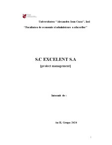 SC Excelent SA București - Pagina 1