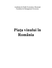 Piața Vinului în România - Pagina 1