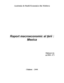 Raport Macroeconomic al Mexicului - Pagina 1