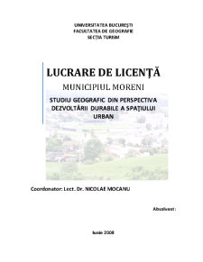 Municipiul Moreni - studiu geografic din perspectiva dezvoltării durabile a spațiului urban - Pagina 1
