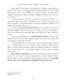 Contractul Individual de Muncă - Definiție și Caractere Juridice - Pagina 3
