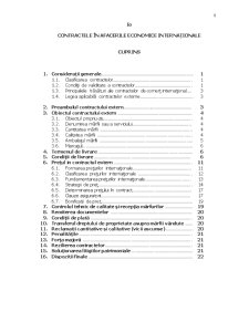 Contractele în Afacerile Economice Internaționale - Pagina 1