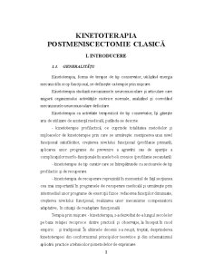 Kinetoterapia Postmeniscectomie Clasică - Pagina 1