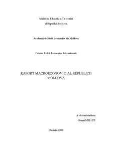 Raport macroeconomic Republica Moldova - Pagina 1