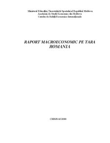 Raport Macroeconomic România - Pagina 1