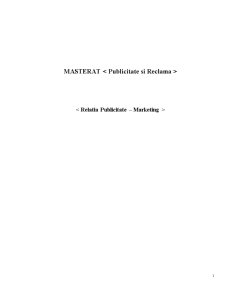 Relația publicitate-marketing - Pagina 1