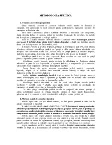 Metodologia Juridică - Pagina 1