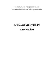 Managementul în Asigurări - Pagina 1