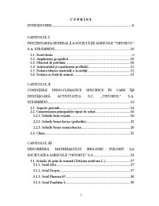 Analiza unui sortiment de culturi de câmp la societatea agricolă Viitorul SA Strâmbeni - județul Argeș - Pagina 2