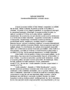 Adam Smith - Fondatorul Liberalismului Economic Clasic - Pagina 1