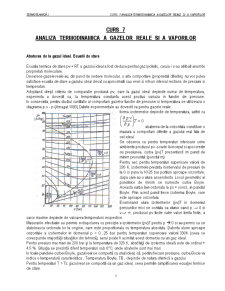 Curs 7 - analiza termodinamică a gazelor reale și a vaporilor - Pagina 1