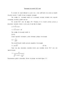 Rezonanța în Circuitul RLC Serie - Pagina 1