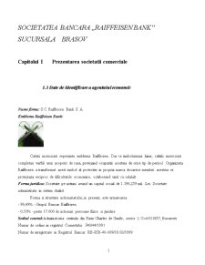 Proiect de practică - Raiffeisen Bank sucursala Brașov - Pagina 1