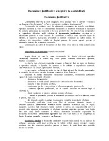 Documente Justificative și Registre de Contabilitate - Pagina 1