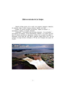 Referat - hidrocentrala de la Itaipu - Pagina 2