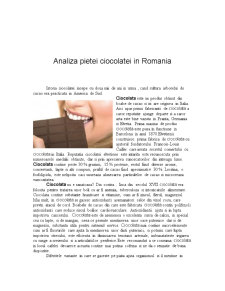 Analiza pieței ciocolatei în România - Pagina 2
