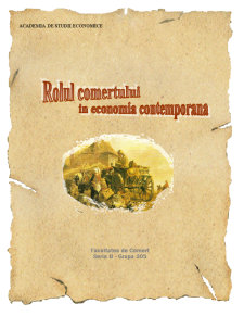 Rolul comerțului în economia contemporană - Pagina 1