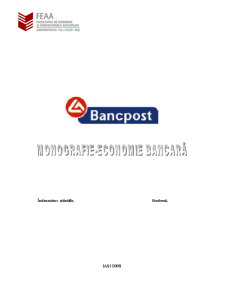 Monografie BancPost - Pagina 1