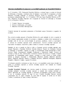 Structura Instituțiilor de Asigurare a Securității Naționale ale Republicii Moldova - Pagina 1