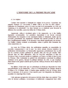 La Presse Francaise - L'histoire de la Presse - Pagina 1