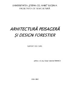 Arhitectură Peisageră și Design Forestier - Pagina 1