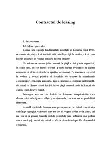 Contractul de Leasing - Pagina 1